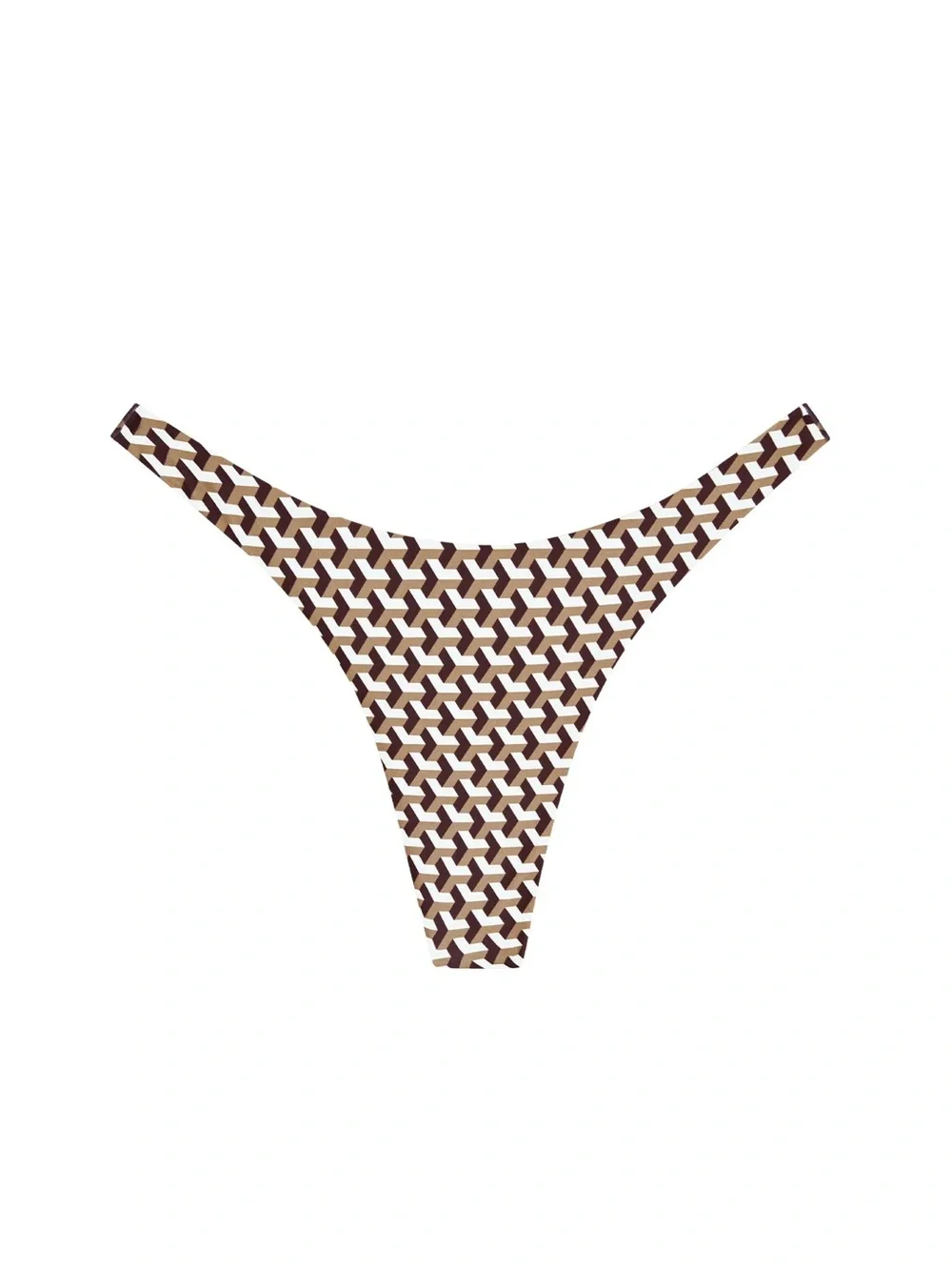Monday swimwear Byron thong husk Geo size medium